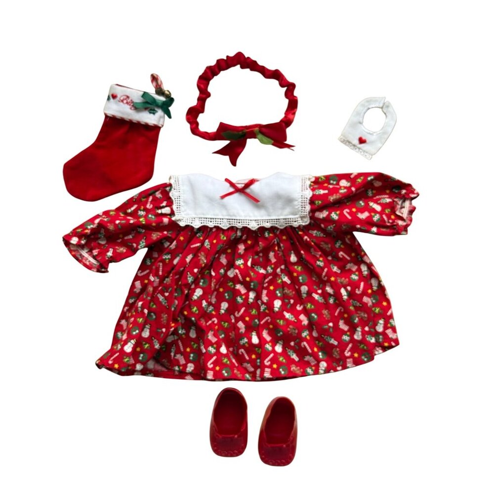 Pleasant Company American Girl Bitty Baby holiday outfit set, retired in 1998